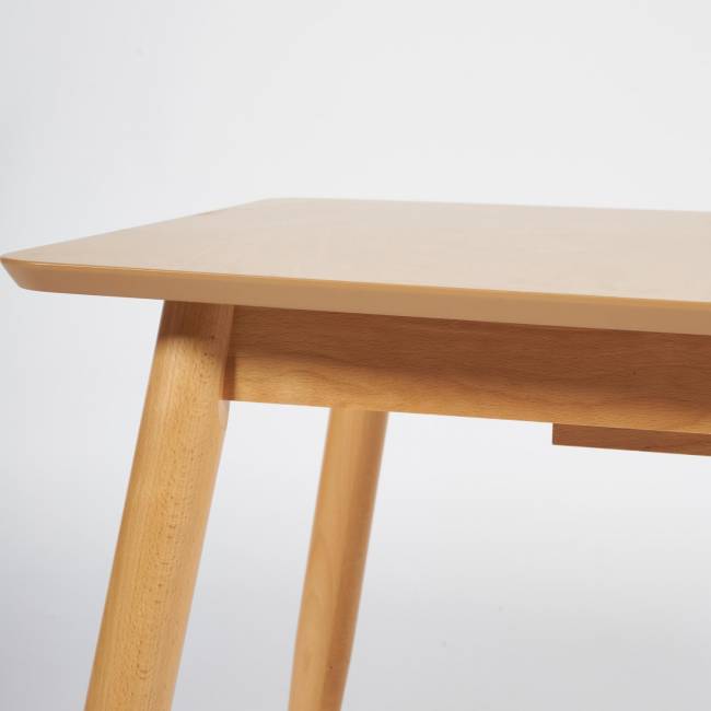 Стол раскладной Pavillion (Павильон) основание бук, столешница мдф, 80x120+40x75см, Натуральный Натуральный основание бук, столешница мдф