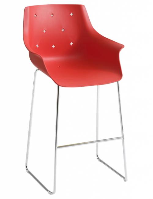 Кресло пластиковое барное More ST 76 600х550х1140 мм Кресло пластиковое барное More ST 76 600х550х1140 мм