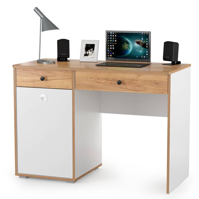 Детская мебельная стенка для двоих детей Вуди цвет белый премиум/дуб крафт золотой Детская мебельная стенка для двоих детей Вуди цвет белый премиум/дуб крафт золотой