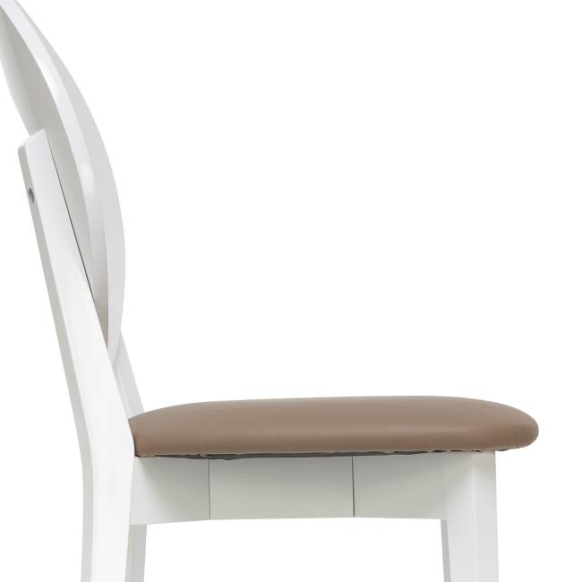 Стул Leset Хьюстон сборный Белый Шоколад Белый