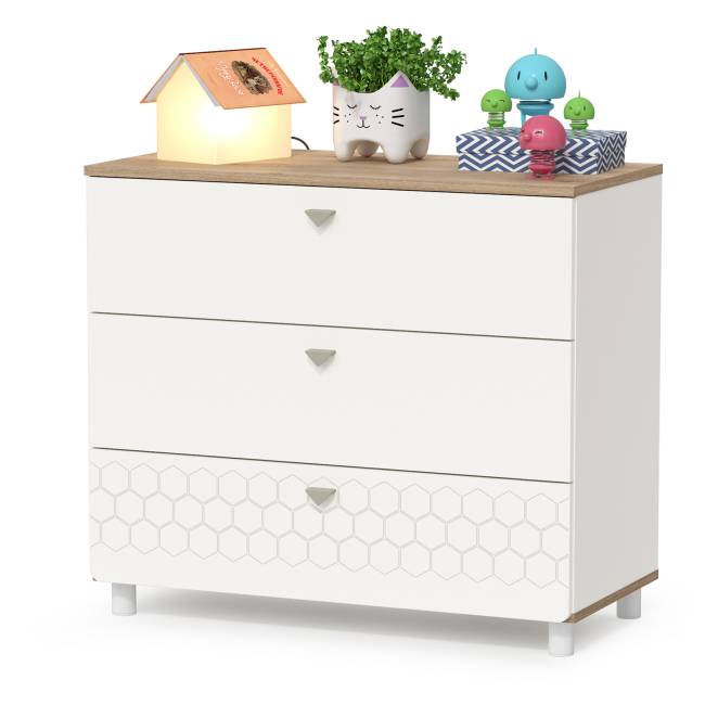 Детская мебель Эйп компоновка № 6 цвет белый/дуб белый Детская мебель Эйп компоновка № 6 цвет белый/дуб белый