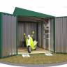 Хозблок SKOGGY секционный с односкатной крышей 3 х 2 м, зелёный мох Хозблок SKOGGY секционный с односкатной крышей 3 х 2 м, зелёный мох