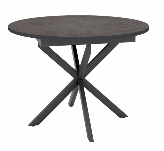 Стол DikLine RDB100X хромикс бронза/ черный/опоры XR  черные