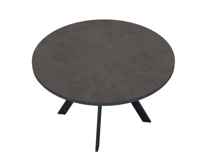 Стол DikLine RDB100X хромикс бронза/ черный/опоры XR  черные