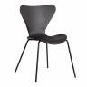 Стул Jacobsen (mod DC 102-1) / 1 шт. в упаковке пластик/металл, 45 х 54.5 х 80 см, Black (Черный) / Black (Черный) черный