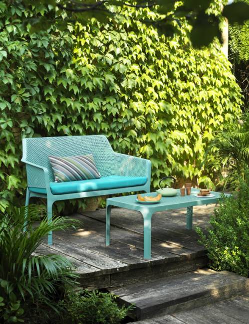 Столик пластиковый журнальный Net Table 100 ментоловый 1000х600х400 мм Столик пластиковый журнальный Net Table 100 ментоловый 1000х600х400 мм