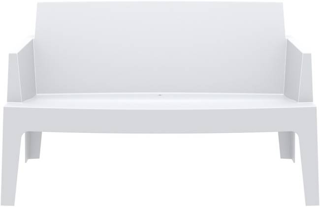 Диван пластиковый двухместный Box Sofa белый 1380x620x800 мм Диван пластиковый двухместный Box Sofa белый 1380x620x800 мм