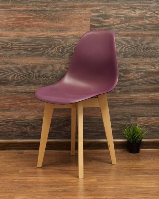 Стол Монте К 100 натур со стульями Сашш натур фиолетовый Стол Монте К 100 натур со стульями Сашш натур фиолетовый