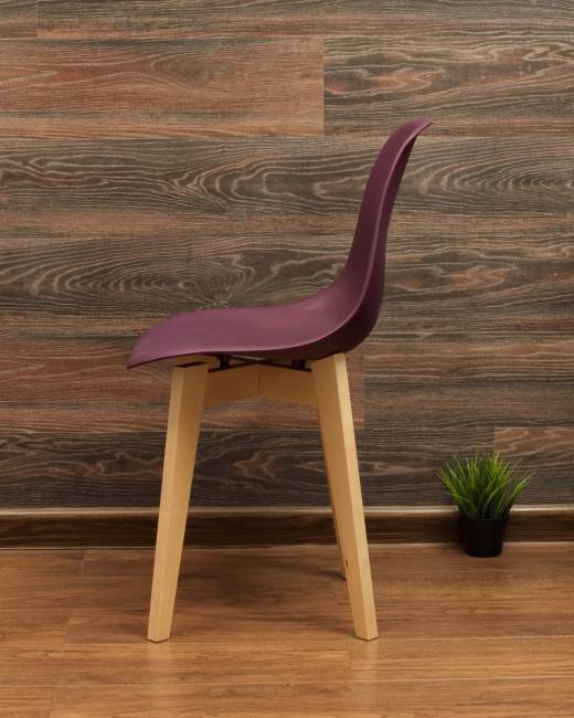 Стол Монте К 100 натур со стульями Сашш натур фиолетовый Стол Монте К 100 натур со стульями Сашш натур фиолетовый