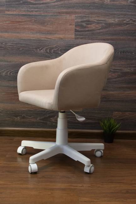 Кресло Бабби белый / бежевый Кресло Бабби белый / бежевый