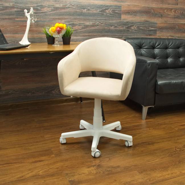 Кресло Бабби белый / бежевый Кресло Бабби белый / бежевый