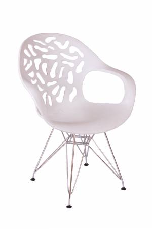 Стул Flor белый, опора металл