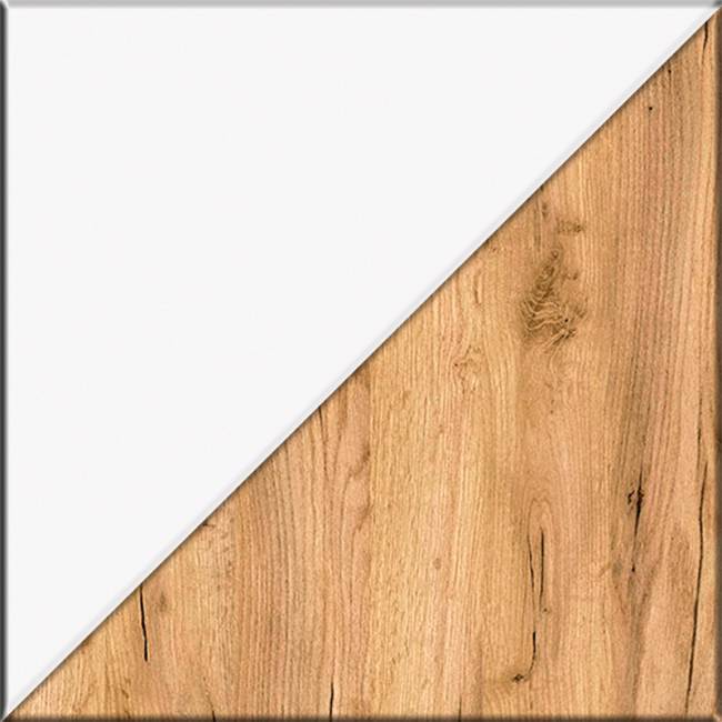 Тумба для обуви Остин 16.121 цвет белый шагрень/дуб крафт золотой