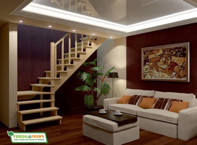 Деревянная лестница К-031м/4