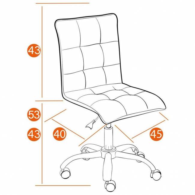 Кресло TetChair ZERO, флок, серый