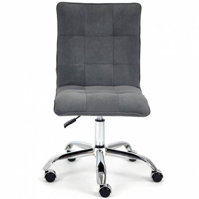 Кресло TetChair ZERO, флок, серый