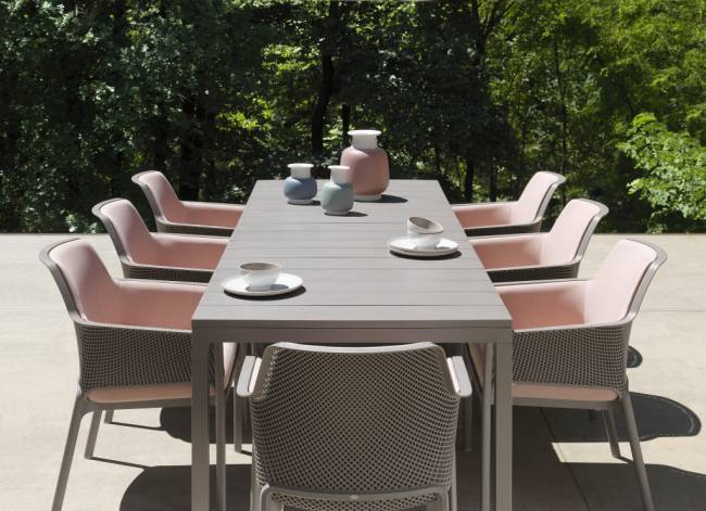 Стол пластиковый раздвижной Rio 210 Extensibile тортора 2100-2800х1000х760 мм