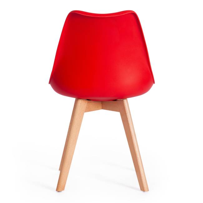 Стул TULIP (mod. 73) дерево/пластик/ПУ, 48.5*52.5*83cм, красный (Комплект из 4 шт.) красный дерево/пластик/ПУ Стул TULIP (mod. 73) дерево/пластик/ПУ, 48.5*52.5*83cм, красный (Комплект из 4 шт.) красный дерево/пластик/ПУ