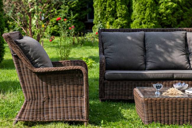 "Гляссе" лаунж-зона из искусственного ротанга, цвет коричневый "Гляссе" лаунж-зона из искусственного ротанга, цвет коричневый