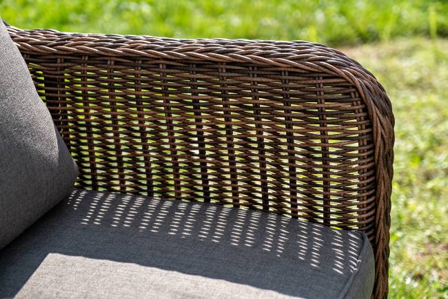 "Гляссе" лаунж-зона из искусственного ротанга, цвет коричневый "Гляссе" лаунж-зона из искусственного ротанга, цвет коричневый