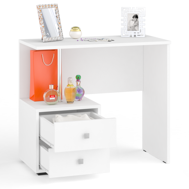 Стол косметический Камелия цвет белый