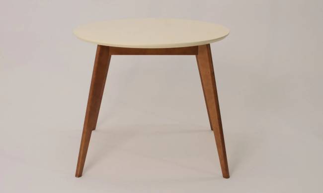 Стол Сканди К 100, Орех/Слоновая кость