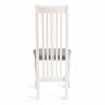 Стул DOLCE мягкое сидение бук, 40х46х100см, ivory white, велюр Tenerife Ultimate grey белый