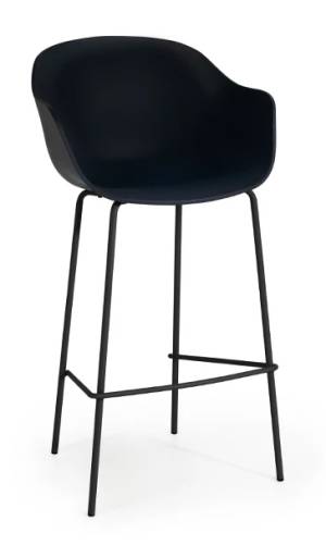 Кресло барное пластиковое Globe-K Bar черный 610х580х1120 мм