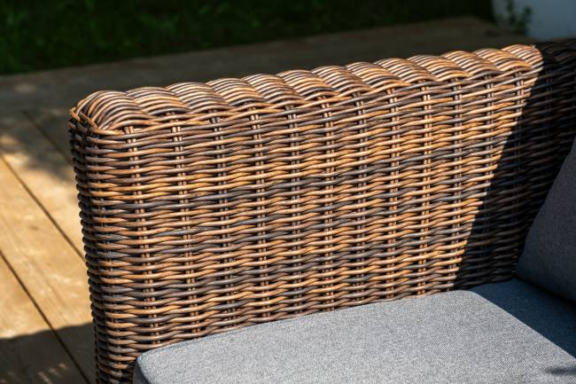 "Моккачино" обеденная группа из искусственного ротанга, цвет коричневый