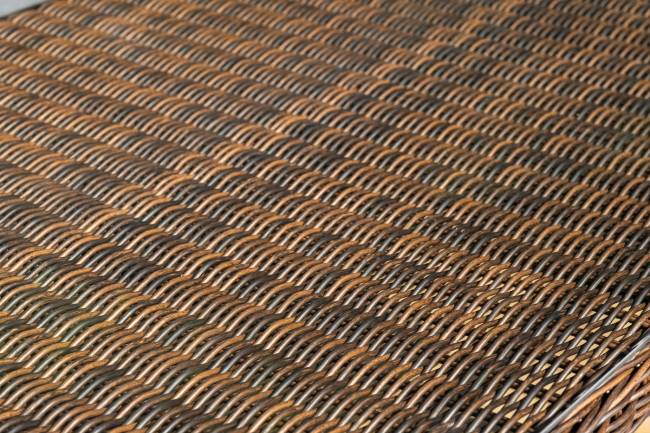 "Моккачино" обеденная группа из искусственного ротанга, цвет коричневый