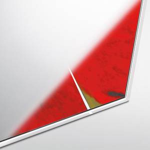 Зеркало настенное в раме Сельетта-5, глянец серебро 150 см х 50 см