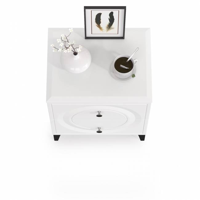 Тумба прикроватная Валенсия 13.291 цвет белый шагрень Тумба прикроватная Валенсия 13.291 цвет белый шагрень