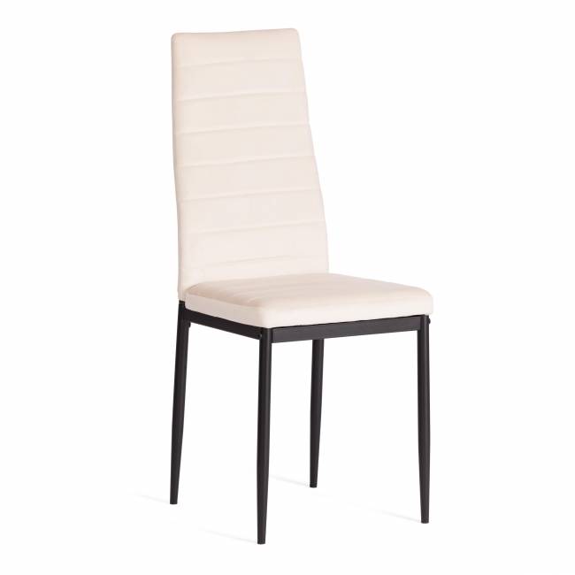 Стул Easy (mod. 24-1) / 1 шт. в упаковке металл, вельвет, 49 х 41 х 98 см, light beige (светло-бежевый) HLR2 / черный