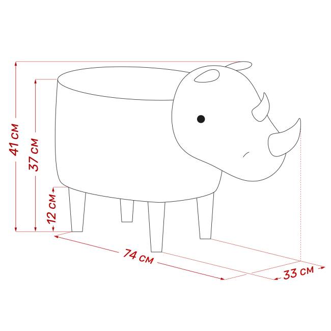 Пуф Leset Rhino COMBI Milos 16, компаньон Milos 02 Бук Пуф Leset Rhino COMBI Milos 16, компаньон Milos 02 Бук
