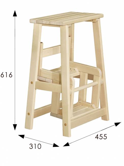 Табурет- стремянка лак Табурет- стремянка лак