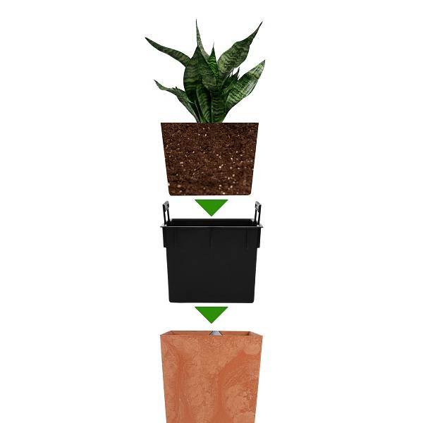 Кашпо для цветов URBI SQUARE EFFECT DURS400E-R624 терракотовый 2 предмета 37 и 91.5 л Кашпо для цветов URBI SQUARE EFFECT DURS400E-R624 терракотовый 2 предмета 37 и 91.5 л