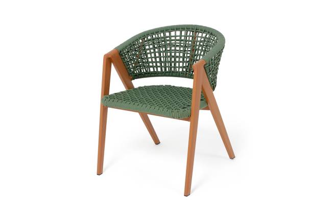 "Амстердам" плетеный стул из искусственного ротанга, цвет зеленый "Амстердам" плетеный стул из искусственного ротанга, цвет зеленый