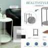 Стол журнальный BeautyStyle 21 белый/белый