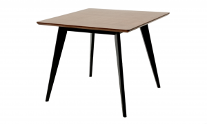 Стол Сканди М 90 чёрное дерево/орех