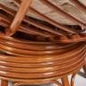 Кресло-качалка PAPASAN/ПАПАСАН w 23/01 B /с подушкой/ 115х78х104 см, Cognac (коньяк), ткань Старт