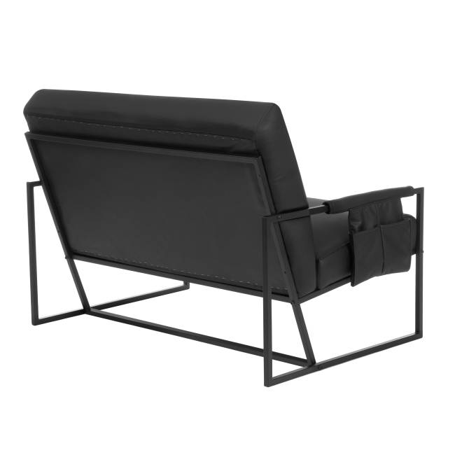 Диван Чарли Люкс/Charli Lux экокожа, шарп чёрный Sharp Чёрный экокожа