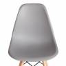 Стул CINDY (EAMES) (mod. 1801) дерево бук/металл/сиденье пластик, 45x51x82 см, Light grey (светло-серый) (Комплект из 4 шт.) светло-серый