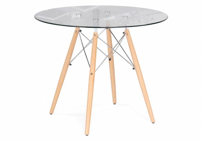 PT-151 80х80х76 clear glass / wood PT-151 80х80х76 clear glass / wood