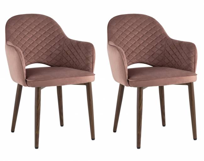 Стул Венера диамант велюр пыльно-розовый 2 шт Стул Венера диамант велюр пыльно-розовый 2 шт