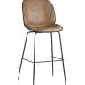 Стул барный Beetle PU со спинкой бежевый 2 шт