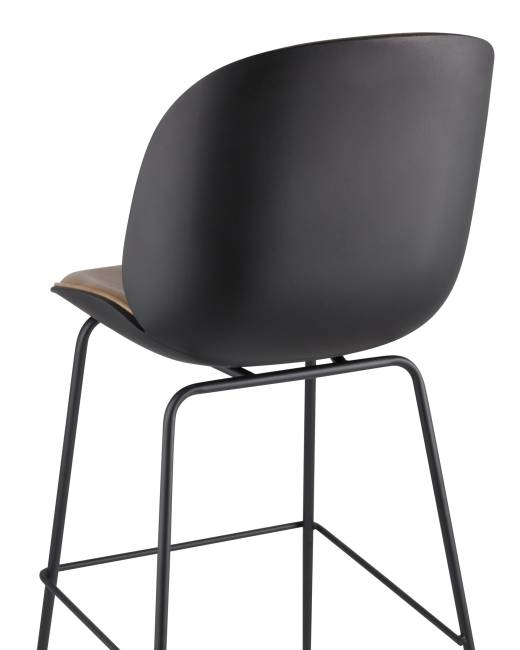 Стул барный Beetle PU со спинкой бежевый 2 шт
