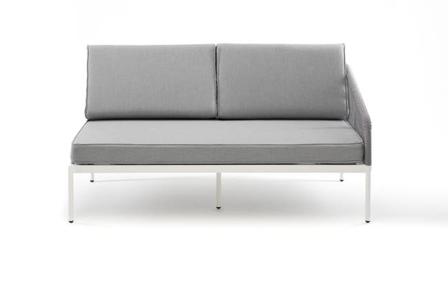 "Канны" левый модуль плетеный из роупа, каркас алюминий темно-серый (RAL7024) шагрень, роуп темно-серый круглый, ткань темно-серая "Канны" левый модуль плетеный из роупа, каркас алюминий темно-серый (RAL7024) шагрень, роуп темно-серый круглый, ткань темно-серая