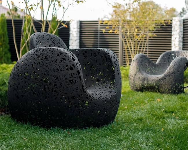 Базальтовое кресло "Stellar Chair", Черное Базальтовое кресло "Stellar Chair", Черное