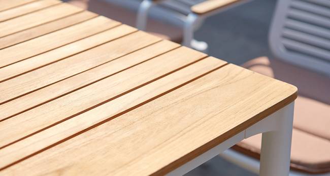 Стол обеденный деревянный Armona белый, натуральный 2000х1000х760 мм