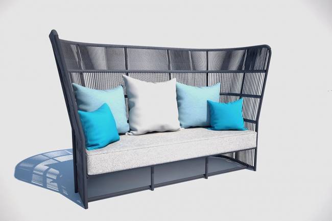 Комплект для отдыха "Соната",  1+1+2, серый